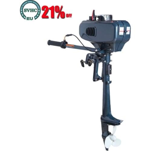 Two-Stroke 3.5/3.6 HP Boat Outboard Engine Water Cooling System Outboard Motor Gasoline Fuel Motor For Inflatable Fishing Boat