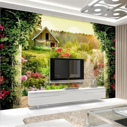 Custom wallpaper 3d murals living room bedroom TV background wall paper garden large mural wall papers home decor 3d wallpaper