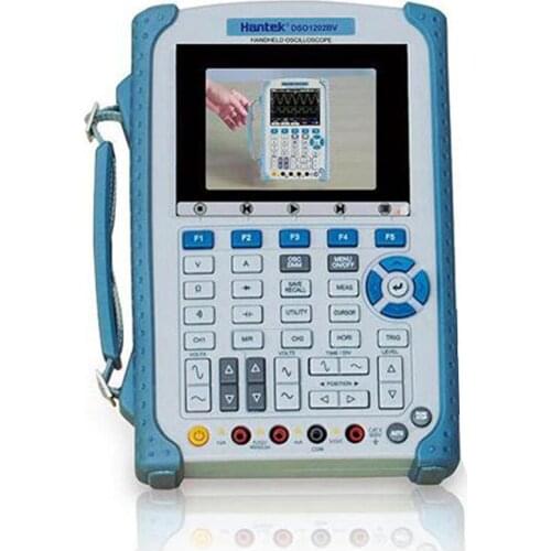 Hantek DSO1202BV Handheld Oscilloscope/Multimeter of 200MHz Bandwidth, 1GSa/s sample rate,1M Memory Depth, Build In Video Help