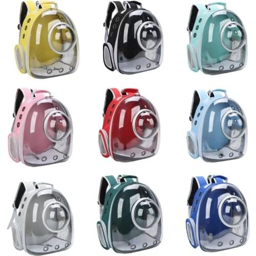 Clear Bubble Cat Carrier Backpack Space Capsule Pet Carrier Daypack Breathable for Large Cats and Small Dogs Carrying Bag Travel