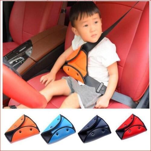 Car Seat Safety Belt Cover Sturdy Adjustable Triangle Safety Seat Belt Pad Clips Baby Child Protection Car-Styling Car Goods
