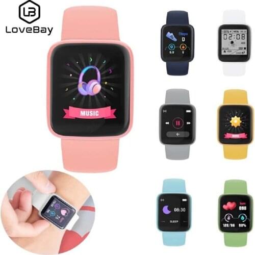 LOVEBAY D20S Smart Watch Waterproof Bluetooth Blood Pressure Fitness Sports Tracker Heart Rate Monitor Smartwatch For Men Women