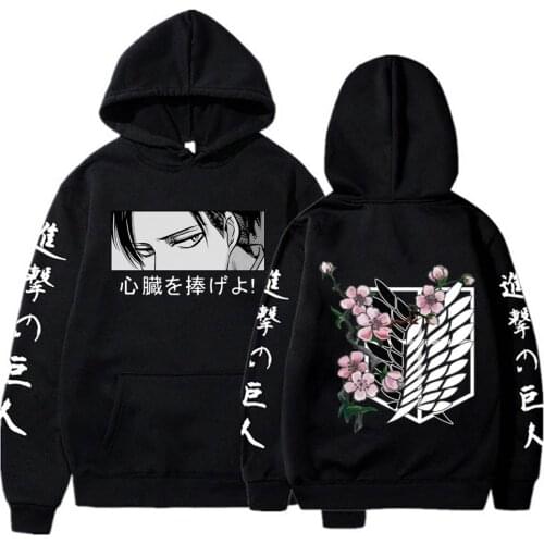 Anime Attack on Titan Hoodies Men Women Long Sleeve Sweatshirt Clothes