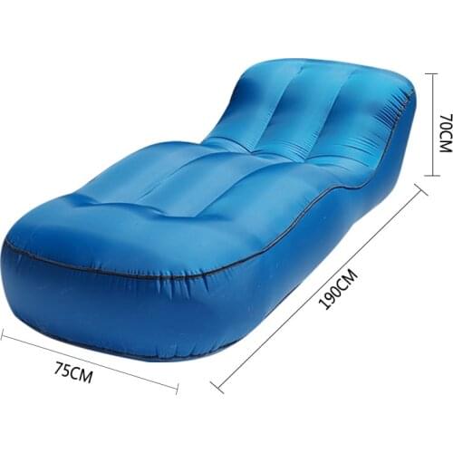 Waterproof Moisture-proof Nylon Inflatable Sofa Outdoor Camping Ultralight Beach Sleeping Bag Air Bed Lounger Sport Camping Sofa