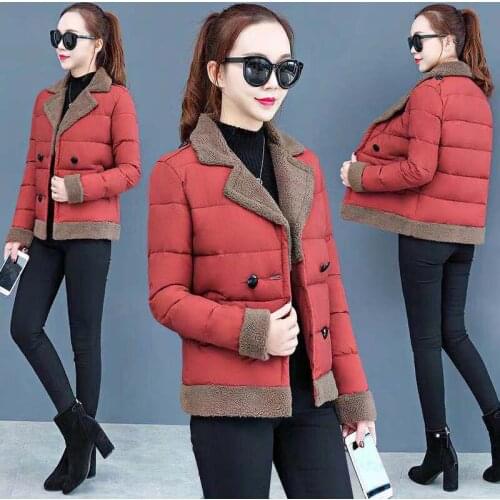 Woman Jacket Parkas Coat Womens Short Autumn And Winter Loose Jacket Down Jacket Fashion Winter Coat Women Veste Femme