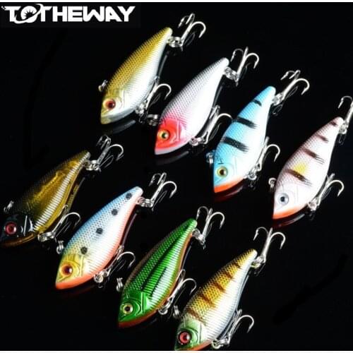 8PCS/lot 5cm 6g Hard Fishing Lure VIB Rattlin Hook Fishing Sinking Vibra Rattlin Hooktion Lures Crank Baits
