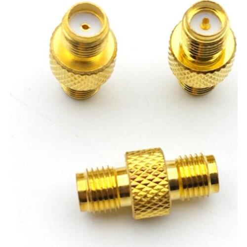 100pcs Brass SMA female jack to RP-SMA female plug RF coaxial adapter