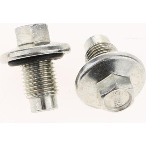 10x Engine Oil Pan Drain Plug Bolt & Rubber Gasket For Chrysler Dodge Jeep Ford Fiat (M14 x 1.5)