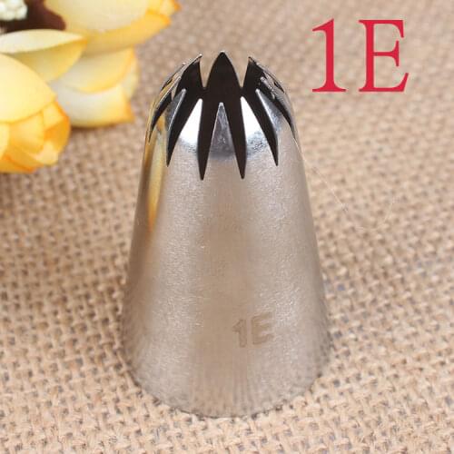 1E# 12-Tooth Cookie Cream Decorating Mouth 304 Stainless Steel Welding Polishing Baking DIY Tools Large