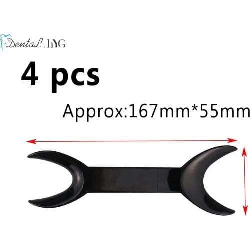 4 PCS Dental Mouth Opener Cheek Lip Intraoral Retractor T-Shape Double Head Large Size Orthodontic Tool Spreader for Lip Mouth