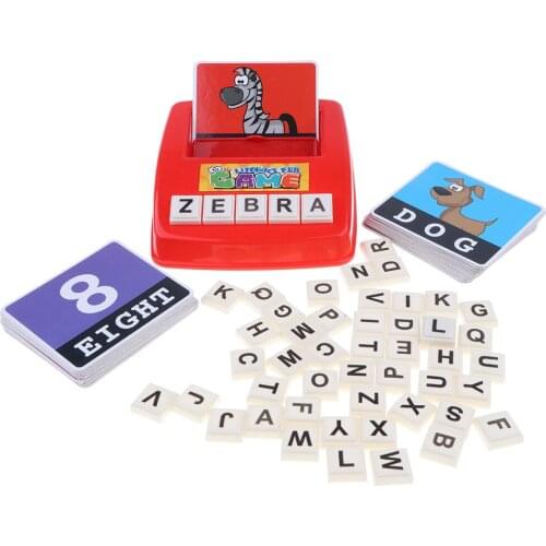 Alphabet Letter Card Word Game English Language Educational Toy Literacy Fun