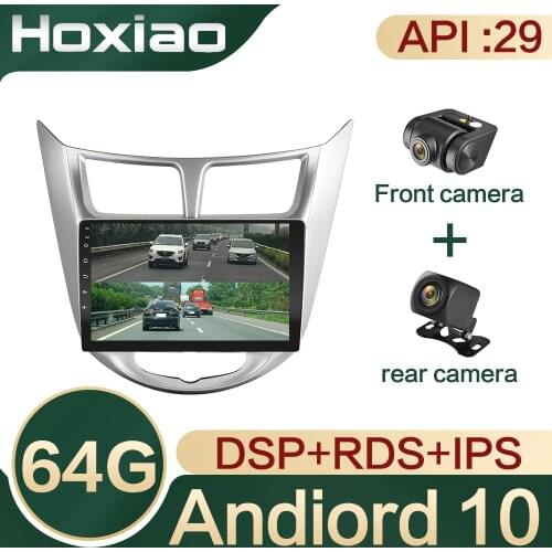 Car radio multimedia video player Android 10 GPS navigation radio for Hyundai Solaris Accent Verna 2011 2012 2013 2014 2015 2016