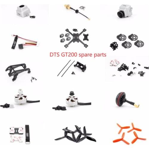 DTS GT200 200mm RC FPV Freestyle Racing Drone spare parts motor screw set landing gear Antenna mount SBUS line