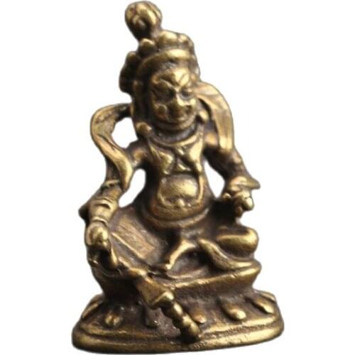 Antique Brass Ornament Collection of the great black sky Buddha Dharma Buddha in Nepal