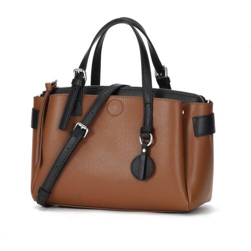 Genine Leather Women Messenger Handbags Totes Bag Top-handle Crossbody Bag Shoulder Bag Lady Simple Style Hand Bags