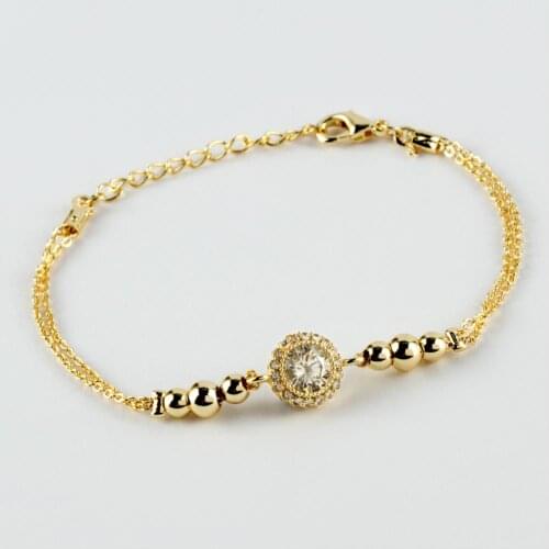 Round Figured Zircon Cubic Zirconia Bracelet