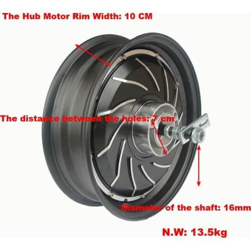 12 Inch 60v 72v 84V 96v Hub Motor 1000-3000W Hub Motor For Electric Motorcycle DIY Green Car DIY Electric Motorcycle Motor Ebike