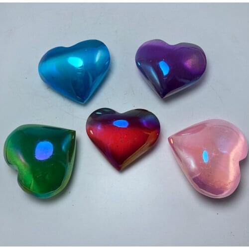 Natural Selenite Gemstone Heart Reiki Healing Chakra Gypsum Stone Christmas Gift For Girlfriend