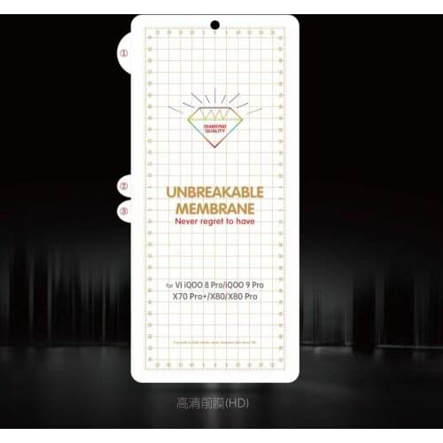 UnBreakable Membrane Matte TPU Hydrogel For Vivo X70 Pro Soft Full Screen Protector For Vivo X70 Pro