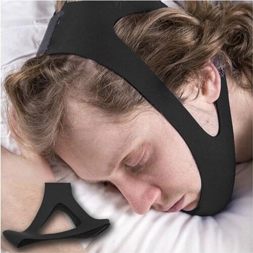 Neoprene Anti Snore Stop Snoring Chin Strap Belt Anti Apnea Jaw Solution Sleep Support Apnea Belt Sleeping Care Tools