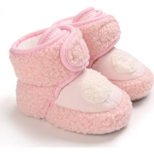 2020 Newborn Infant Baby Boy Girls Snow Boots Winter Warm Baby Shoes Cartoon Plush Ankle Boots