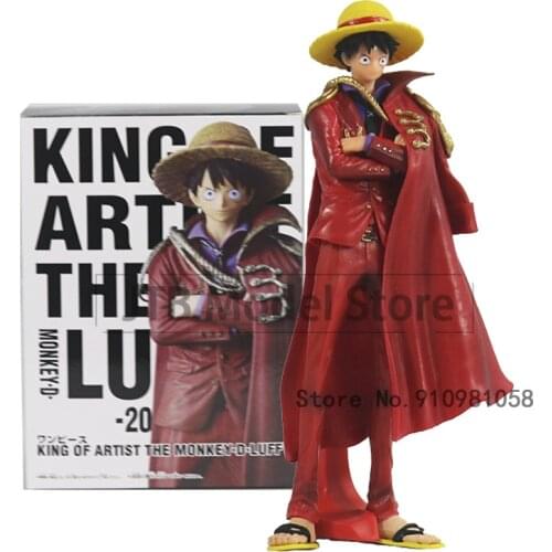 One Piece GK Red Clothes Monkey D Luffy Model Action Figure Anime PVC 25cm Collection Toys Desktop Decoration Gift Figma