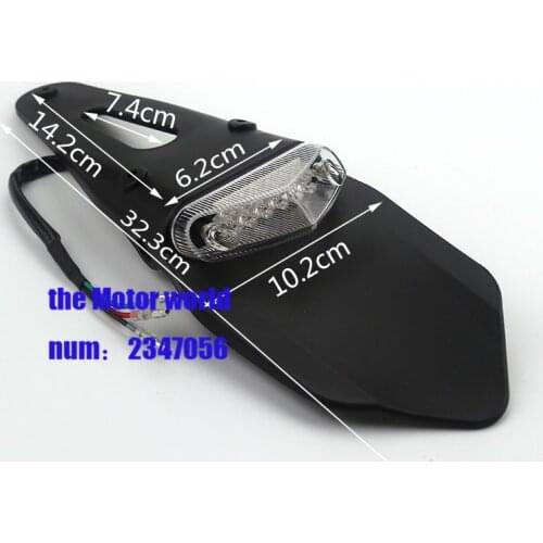 Motorcycle Front Plastic Cover Fenders Mudguards For HONDA CRF250 CR250F CRF 250 with LED lamp CRF70 style