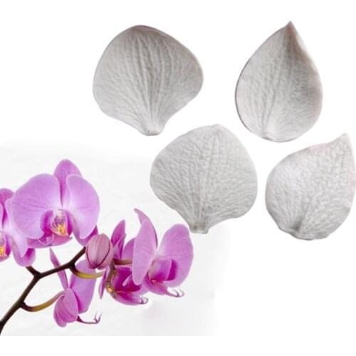 Phalaenopsis Silicone Mould Fondant Cakes Decor Tools Silicone Molds Sugarcrafts Chocolate Baking Tools For Cakes Gumpaste Form
