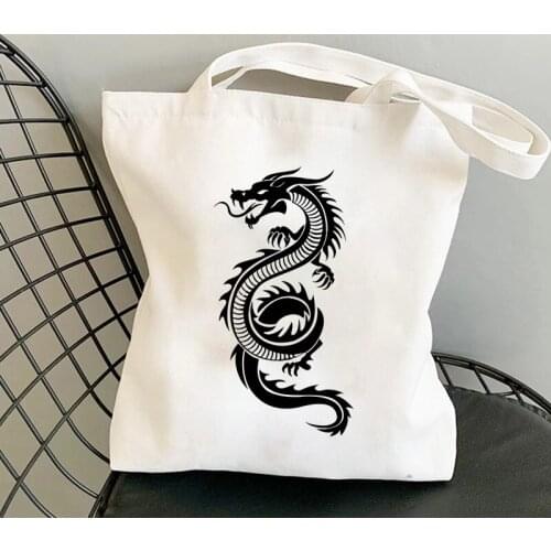 Womens Casual Canvas Shoulder Bag Large Capacity Tote Shopper Bags Printing Shopping Bag Lady Handbag Eco Reusable
