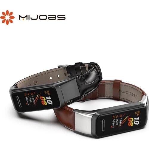 Compatible for Huawei Band 4/Honor 5i Strap Bracelet Genuine Leather Texture Replacement Wrist Belt for Huawei Smart Wristband