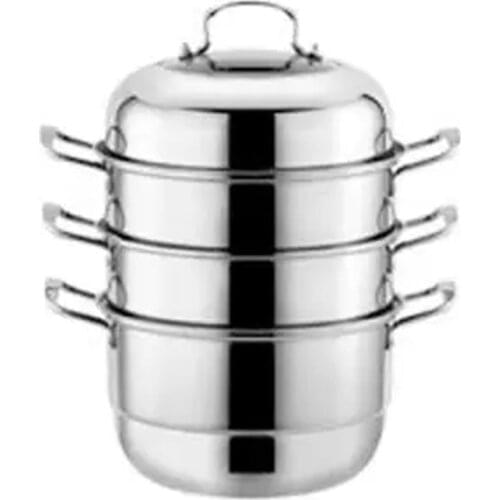 Thickened Stainless Steel Steamer Visible Lid Combination Lid Steamer Cooker Steamer Pot Steam Cooker Food Steamer steamer pot