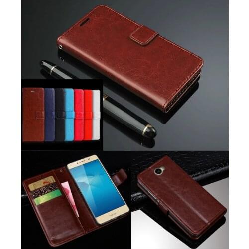 Huawei Y5 II Y5 2 Vintage Luxury Wallet Flip Leather Case For Huawei Honor 5A LYO-L21 Russia Version With Stand And Card Slots