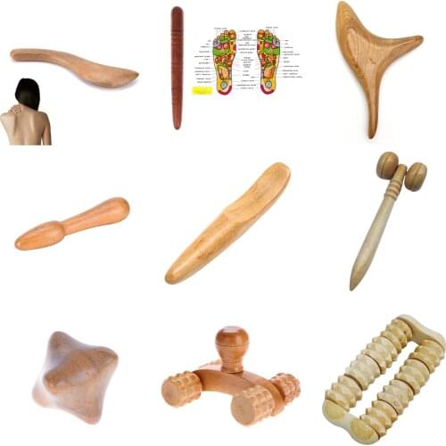 13 Style Wooden Foot Body Massage Stick Acupuncture Foot Reflexology Massager Blood Circulation Massager Massage Stick Tool