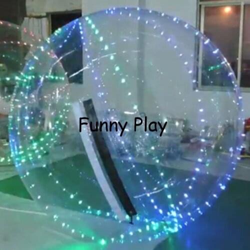 2.5m pvc led lighting water walking ball,lingting Zorb Balls Inflatable Water Walking Ball Dance Balles hot sale
