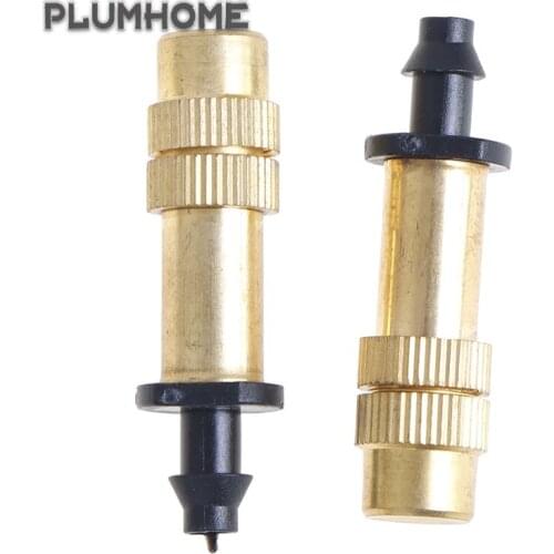 2Pcs Copper Mist Nozzle Garden Sprayer Nozzle Greenhouse Lawn Cooling Agricultural Irrigation System Outdoor Water Sprinkler