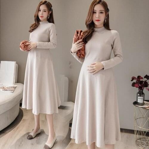 2020 Maternity Dresses Long Sleeve Cotton Spring Autumn Winter Pregnancy Dresses For Pregnant Women Dress Maternity Clothes