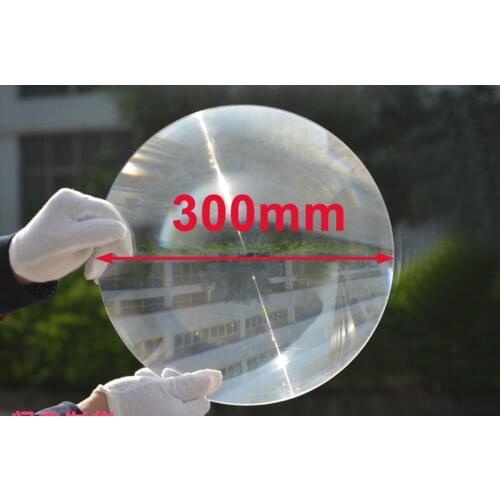 300mm Large Optical PMMA Plastic Solar Fresnel Lens Focal Length Big Solar Concentrator Magnifying Glass Lenses Make Fire Tools
