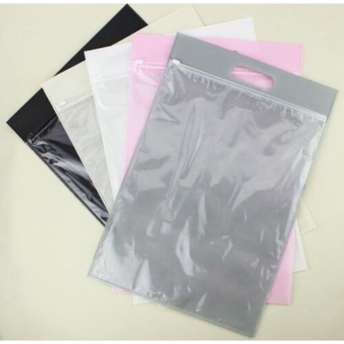 50pcs/lot-30*40+5cm Non-woven zipper bag Gift handbag Travel storage bag clothing bags