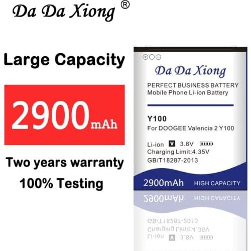 New High Quality 2900mAh Y100 Phone Battery for DOOGEE Y100 Pro phone