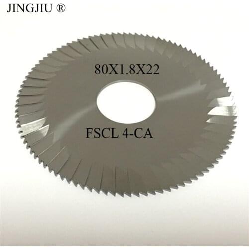 Side Milling Cutter(80x1.8x22) FSCL 4-CA in carbide for SILCA LANCER, SILCA LANCER PLUS, SILCA AY100/C, SILCA REKORD Key Machine