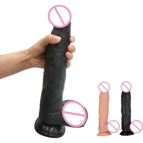 Black Giant Huge Dildo Super Big Dick Anal Butt Large Dong with Suction Cup Realistic Penis Female Masturbator Sex Toy For Women