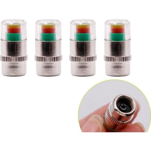 2.4 Bar 30/32 PSI Tire Pressure Monitor Pressure Gauge Cap Sensor Indicator Alert Monitoring Tools Kit 4pcs/Lot