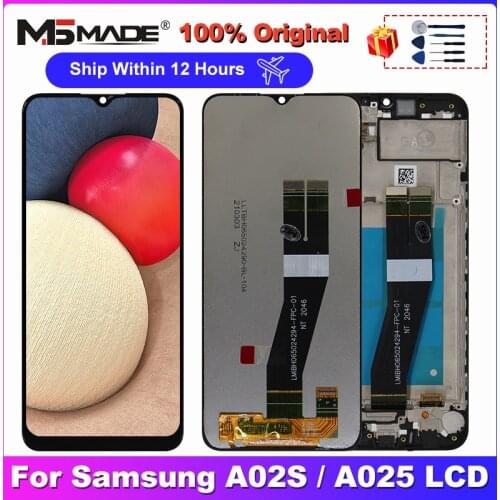 6.5" Original For Samsung Galaxy A02S Display SM-A025F/DS LCD Touch Screen Digitizer Display For Samsung A02S LCD SM-A025M/DS