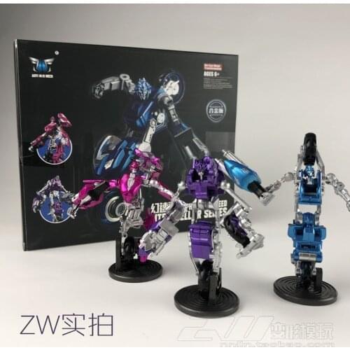 Transformation Toy Black Mamba Aoyi Ls19 Speeding Motorcycle SS52 Three Sisters Alcy Ali Model