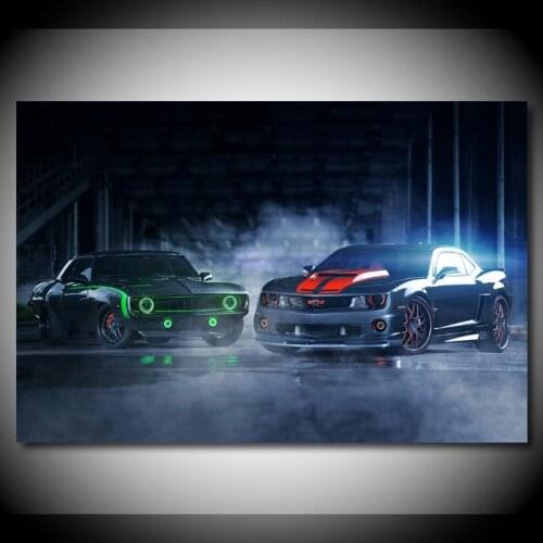 Canvas Paintings Muscle Car Chevrolets Camaro Vehicle Tuning Posters Modern Wall Art Picture Prints for Living Room Decor