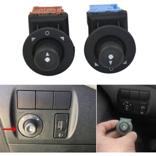 New Electric Rearview Mirror Control Switch Button Knob 6545KS 6545.KS For Citroen C3 11Pin Brown/Blue Connector