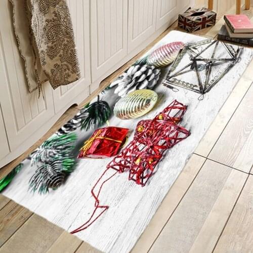 Christmas Tree Rug Christmas Gift Hallway Carpets and Rugs for Bedroom Living Room Carpet Kitchen Bathroom Anti-Slip Floor Mats