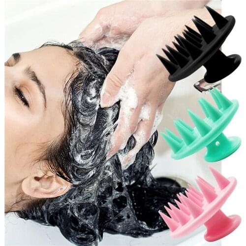 Multi-function Comfortable Massage Brush All Silicone Material Professional Shampoo Brush Scalp Massage Comb Hair Washing Comb