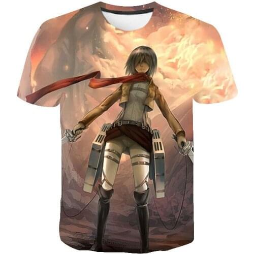 Shingeki nenhum kyojin anime roupas manga ataque em titan t camisa camisas para homem topos ropa hombre camiseta masculina