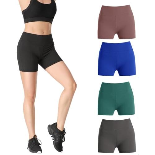 New Arrival Women Solid Color Five-Point Sports Shorts Running Sports Quick-Drying High-Waisted Hip-Lifting Yoga Pants